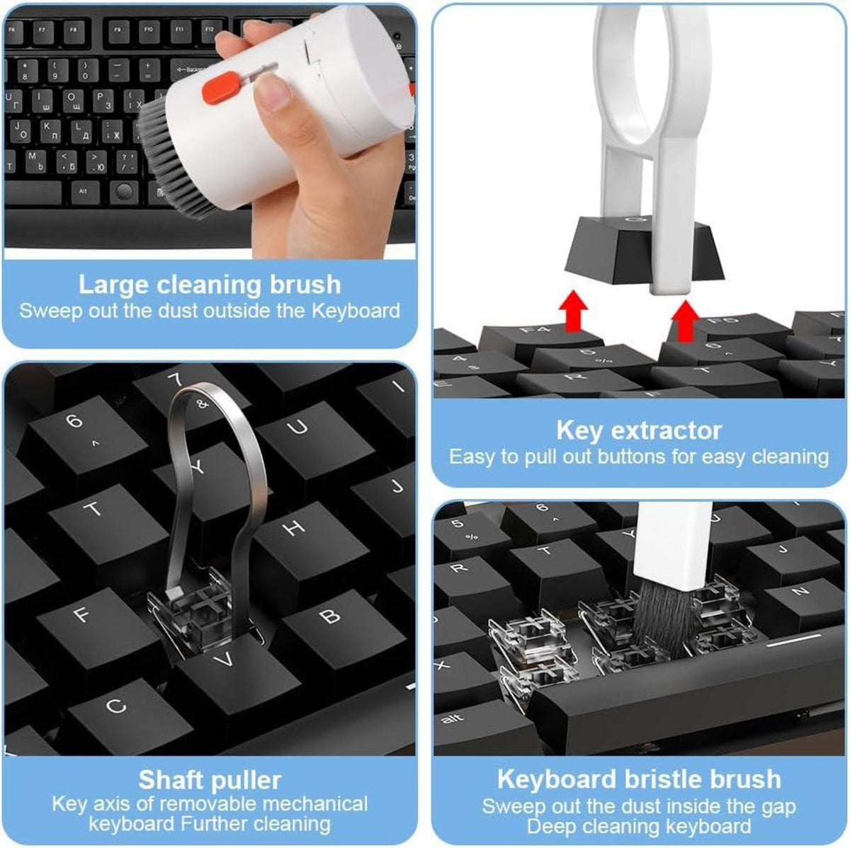 Vicloon 20 in 1 PC Reinigungset Zubehör für Tastatur Handys Kamera