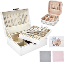 Schmuckkästchen Organizer Damen 2 Pack Schmuckaufbewahrung Reise