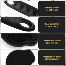 Silikon Rückenschrubber mit langem Griff für Dusche und