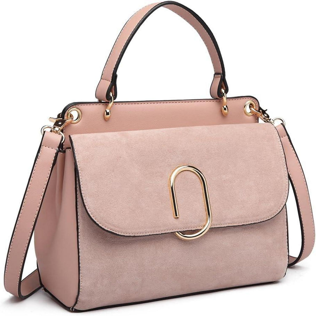 Damen Umhängetasche Wildleder Kunstleder Vintage Crossbody Bag