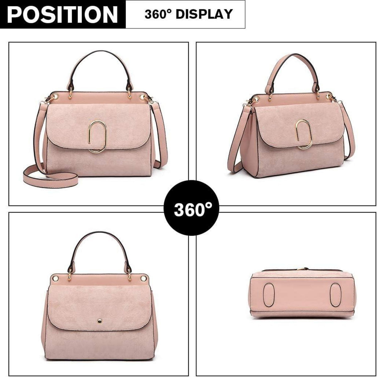 Miss Lulu Damen Umhängetasche Mittelgroß Vintage Crossbody