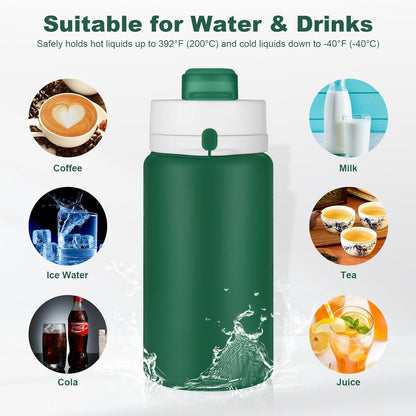 Faltbare Trinkflasche 550ml BPA Free Auslaufsicher für