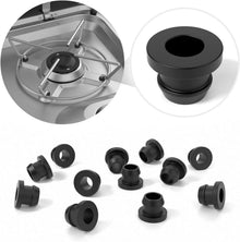 12er Set Gummitüllen für Topfstützen mit 5mm Stäben - hitzebeständig