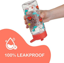 Kinder Trinkflasche 0,5L Auslaufsicher mit Strohhalm - BPA