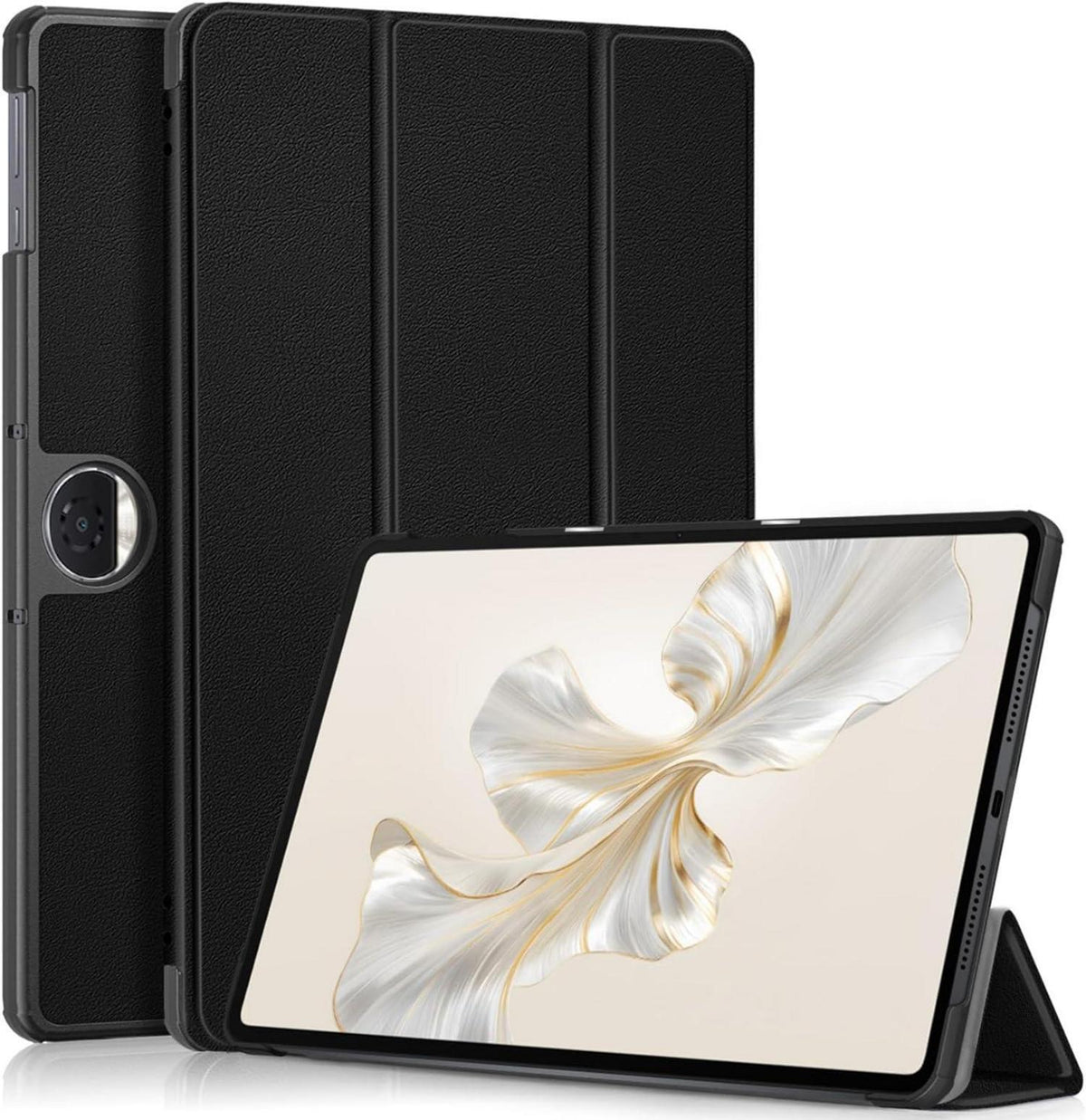 Hülle für Honor Pad 9 12.1 Zoll 2024 Schwarz PU Leder Case