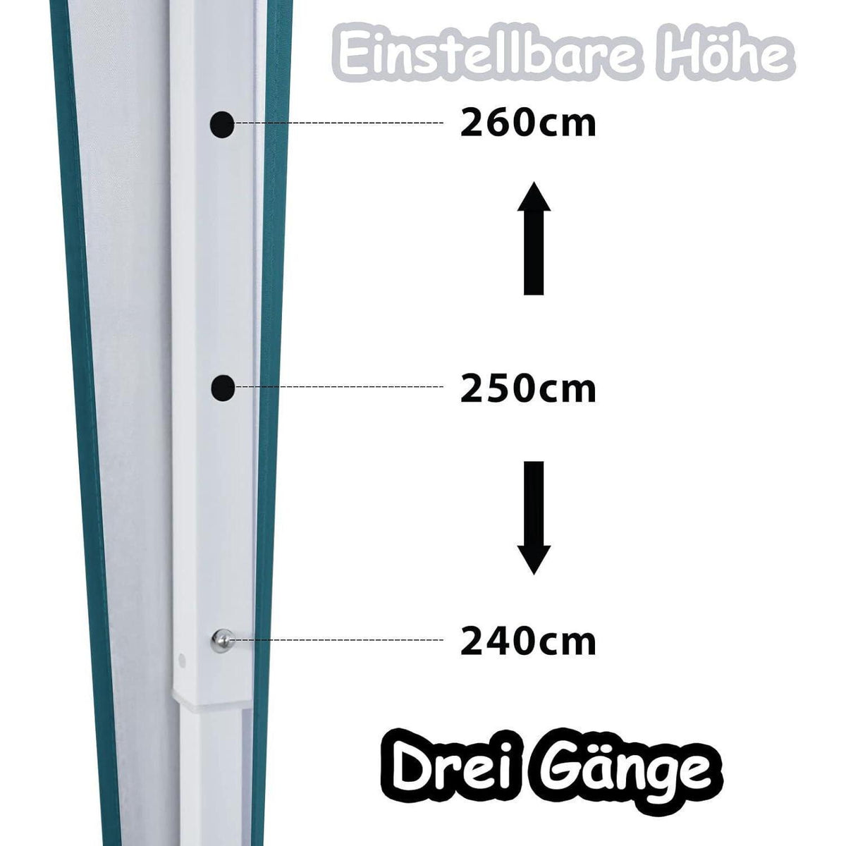 3x3m Faltpavillon mit Seitenteilen & Fenstern – Grün