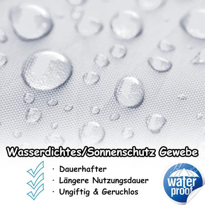 3x3m Faltpavillon mit Seitenteilen & Fenstern – Weiß