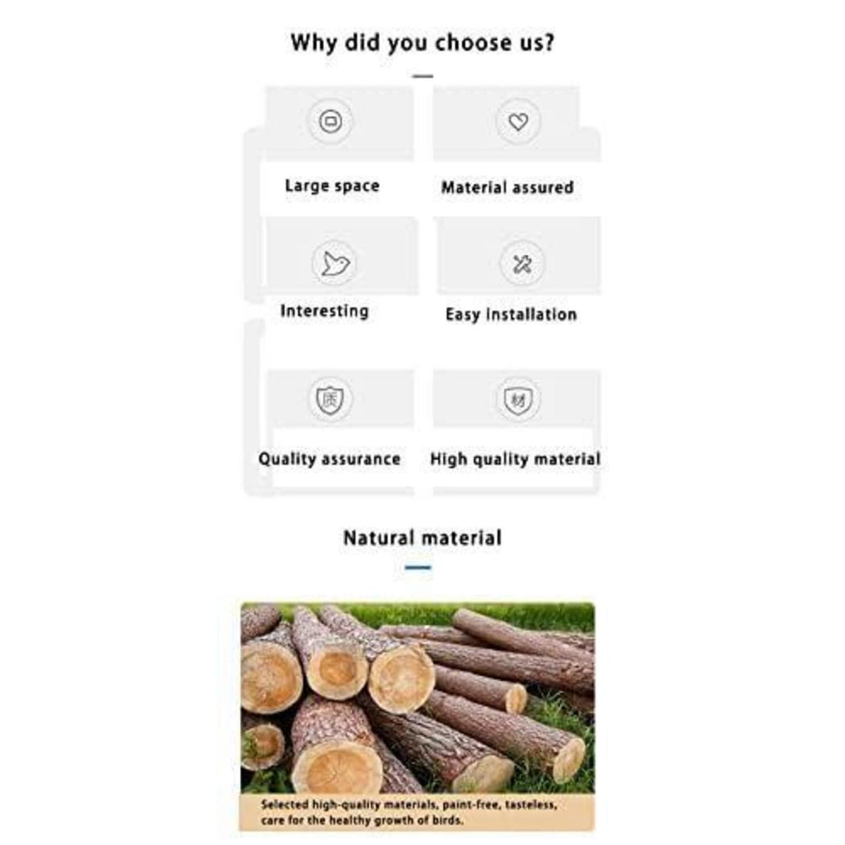 Holz Vogelspielständer für Sittiche & Co. (46x31x70cm)