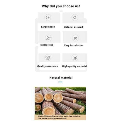 Holz Vogelspielständer für Sittiche & Co. (46x31x70cm)