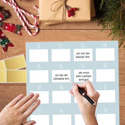 Rubbellos Adventskalender 2026 – DIY Karte zum Selbergestalten