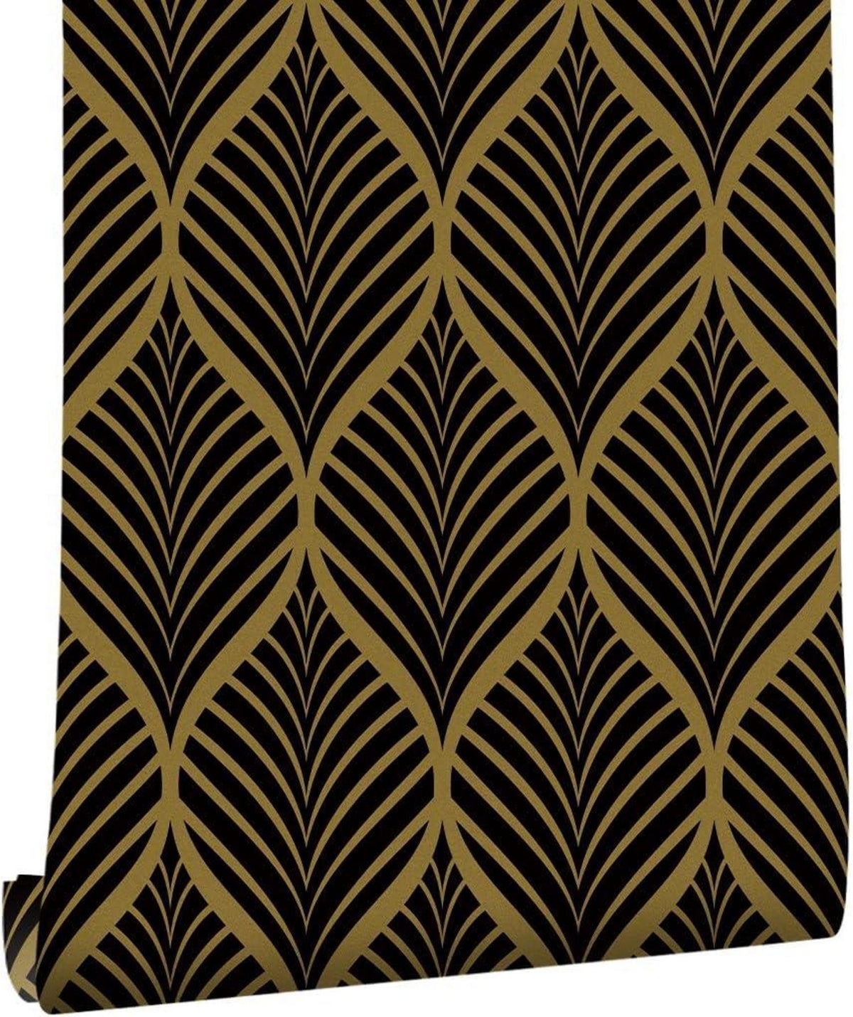 Selbstklebende Tapete Möbelaufkleber Vinyl Streifen Schwarz 0.4W x 10L