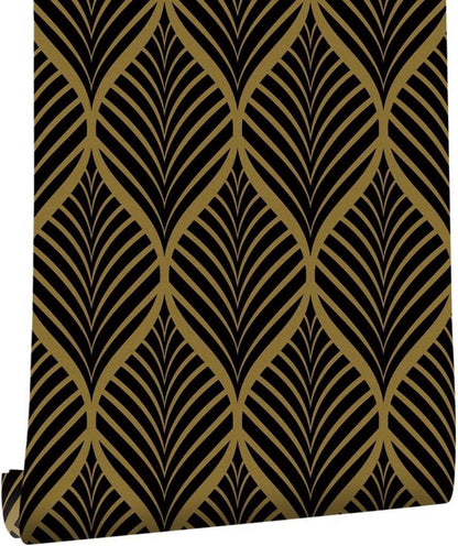Selbstklebende Tapete Möbelaufkleber Vinyl Streifen Schwarz 0.4W x 10L