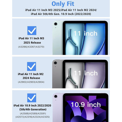 Schlanke Schutzhülle für iPad Air 11 Zoll mit Ständer, Schwarz