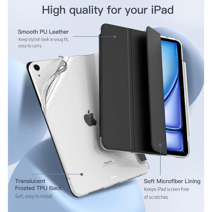 Schlanke Schutzhülle für iPad Air 11 Zoll mit Ständer, Schwarz