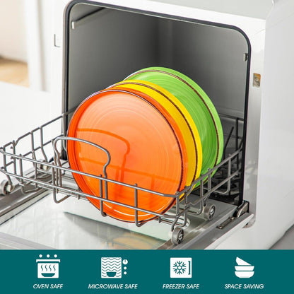 vancasso BONITA Steingut Essteller Set 6 Personen Ø 21,6 cm Spülmaschine Mikrowelle