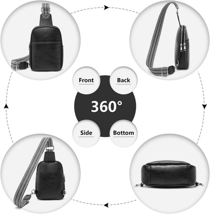 Damen Bauchtasche Crossbody Umhängetasche Klein