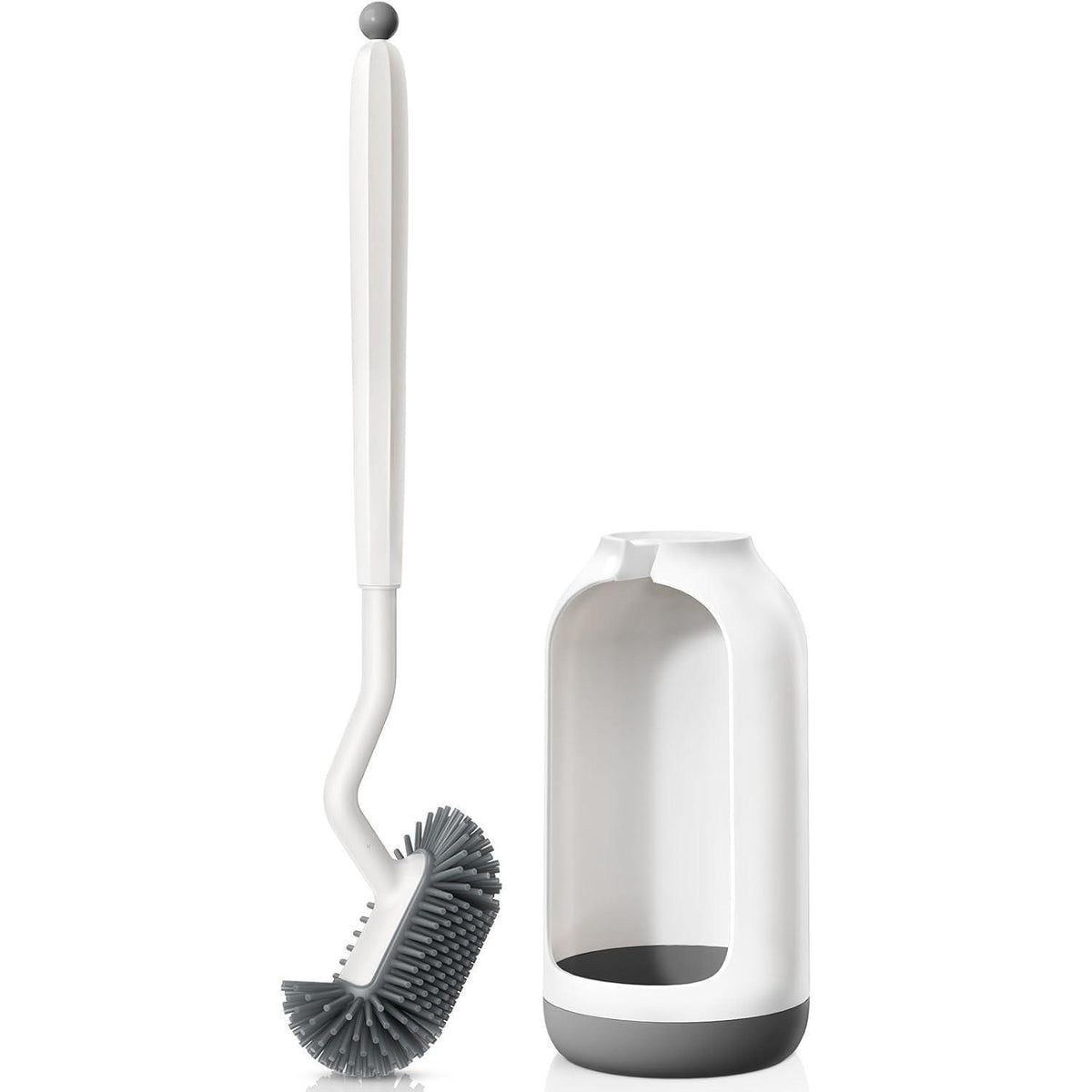 Silikon Toilettenbürste Set mit Halter – Randreiniger & Schnelltrocknend