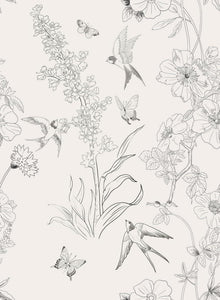 Selbstklebende Blumen Fototapete Vintage Design 0.4Wx10L