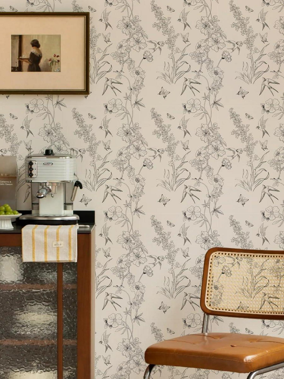 Selbstklebende Blumen Fototapete Vintage Design 0.4Wx10L