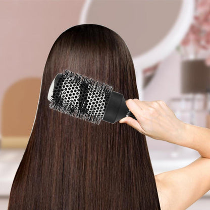 Professionelle Rundbürste Set für Föhnen und Styling, Keramik Ion Haarbürste mit Massage-Wildschweinborsten