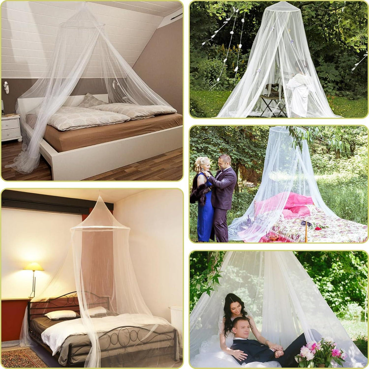 Moskitonetz Bett Baldachin Doppelbett 250x1100cm Reise