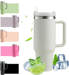 Thermobecher 40oz mit Strohhalm und Henkel, Kaffeebecher To Go