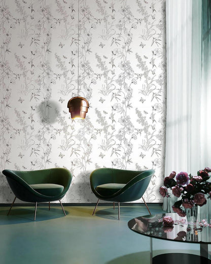 Selbstklebende Fototapete Blumen Vintage Design 44cmX1000cm