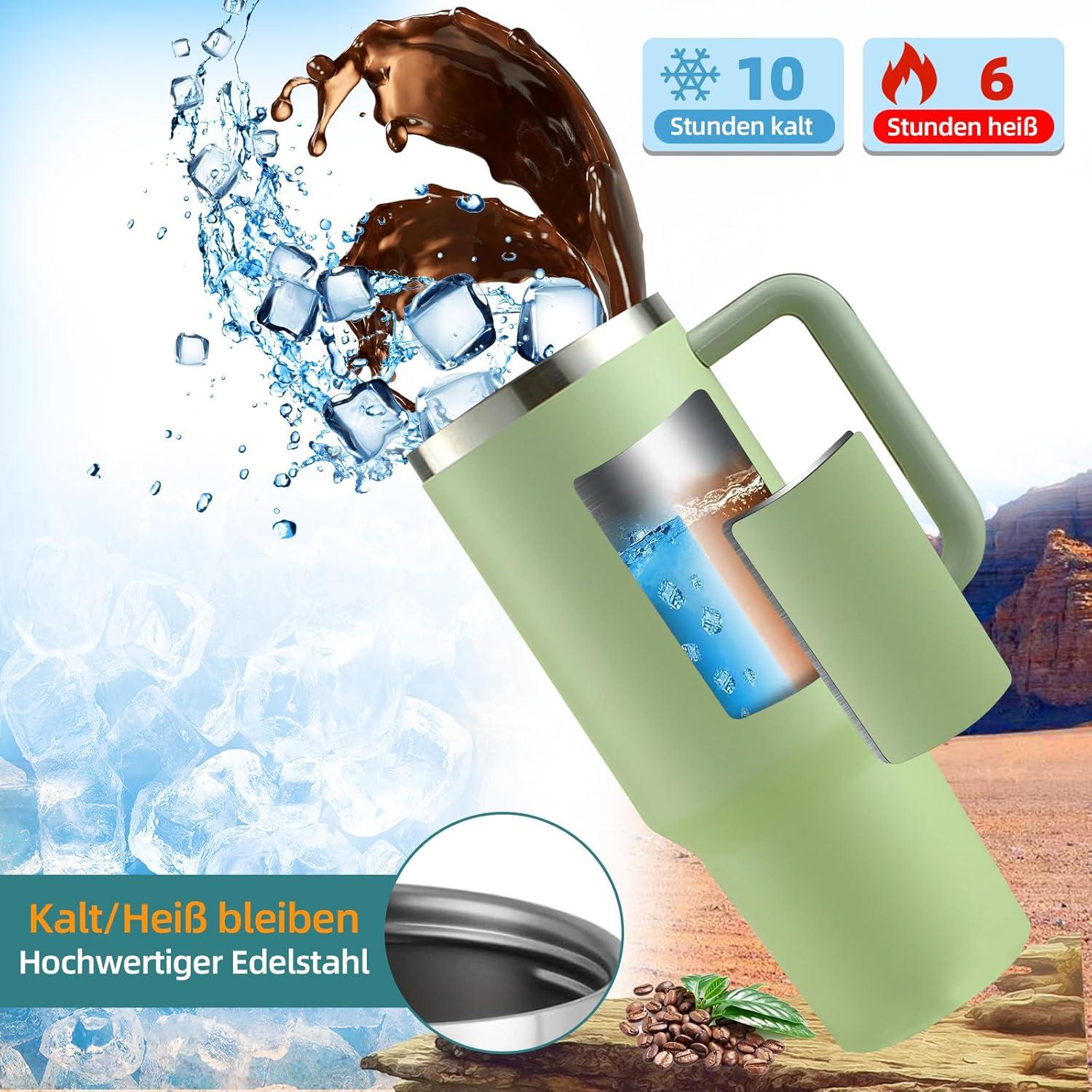 Thermobecher 40oz mit Strohhalm und