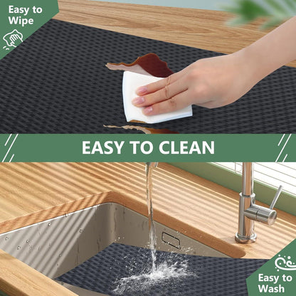 Wasserdichte Schubladenmatte Antirutsch – 50x600cm Schwarz