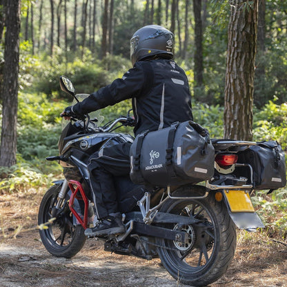 Motorrad Satteltasche 70L Wasserdicht Gepäcktasche Schwarz