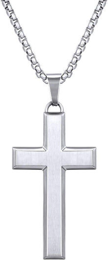 Kreuz Kette Anhänger Gold Vergoldet Edelstahl 2.5mm Matt Finish