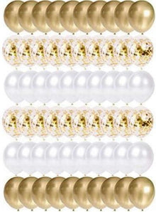 Goldene Luftballons Set 60 Stück für Party Deko