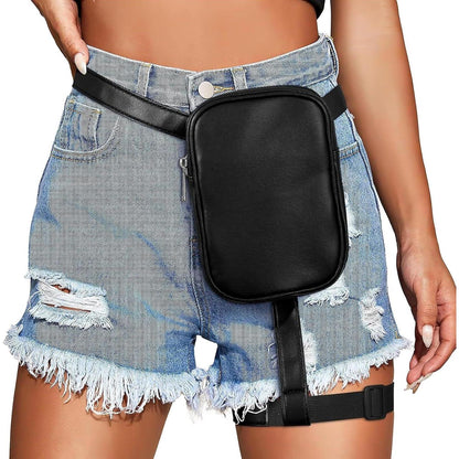 Motorrad Oberschenkeltasche Damen Wasserdicht Schwarz