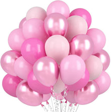 60 Rosa Luftballons Metallic Hellrosa Perlrosa Macaron Party Deko