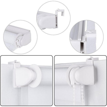 8 Stück Klemmhalter für Klemmfix Doppelrollo ohne Bohren