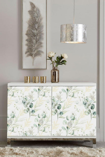 Selbstklebende Tapete Blume PVC Vinyl Wandaufkleber 44cm x