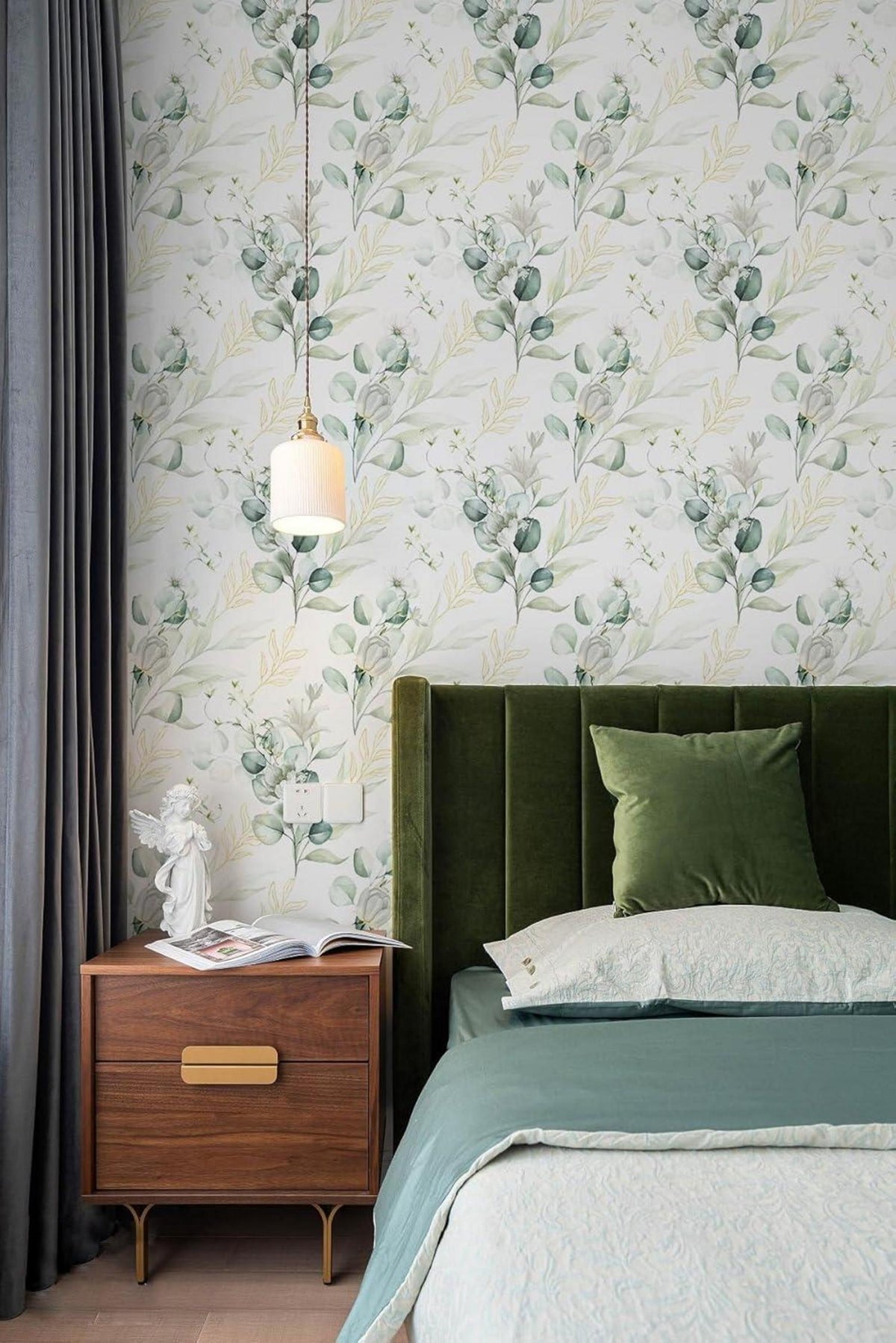 Selbstklebende Blumen Tapete PVC Vinyl Wandfolie 44cm x 300cm