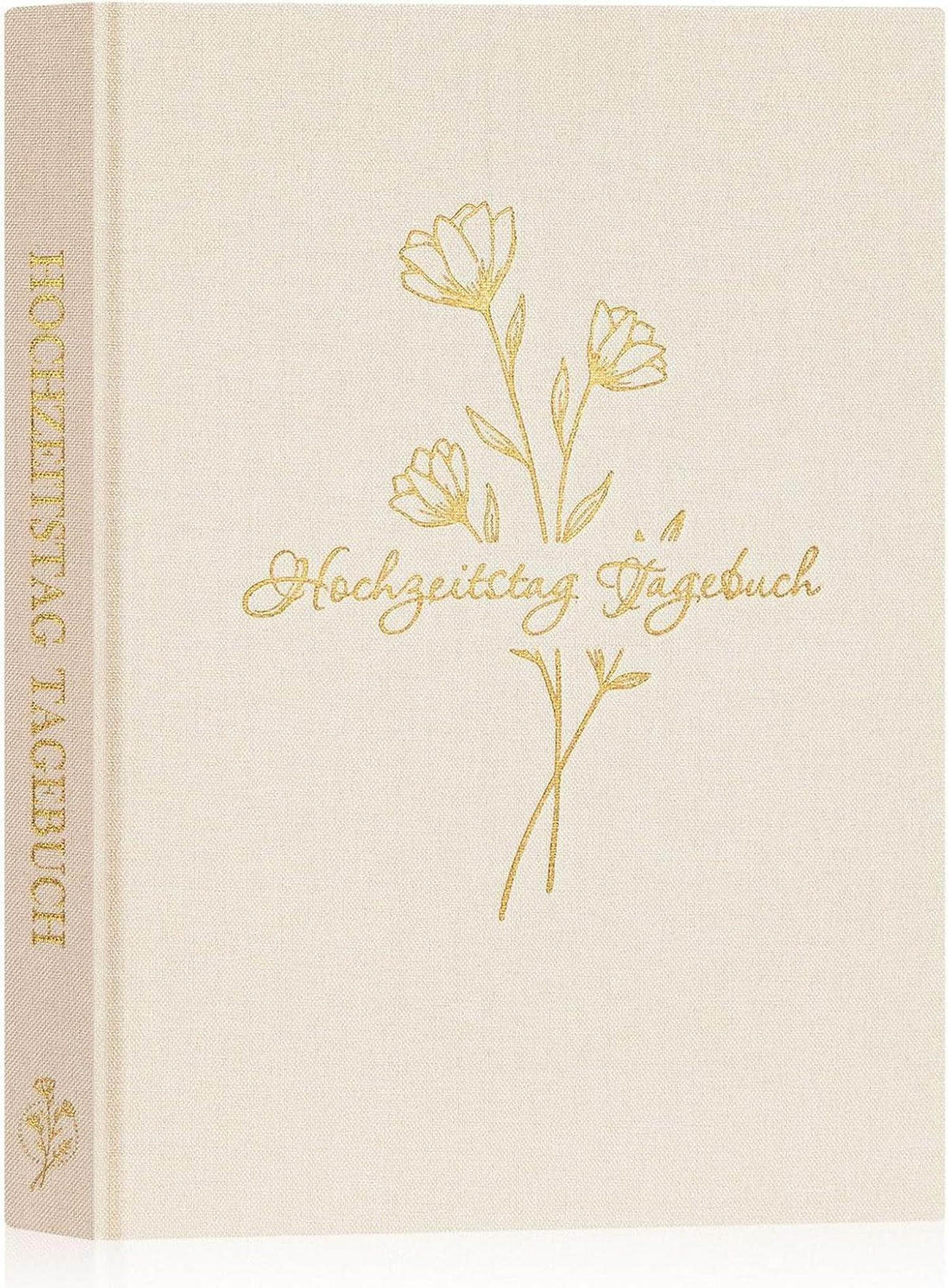 Hochzeitstag Paar Tagebuch Leinen Fotoalbum 190 Seiten Beige