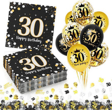 Servietten 30. Geburtstag Mann 60 Stück Luftballons 18 Deko