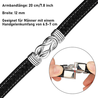 Fashion Armband und Halskette Herren Set Schwarz Edelstahl