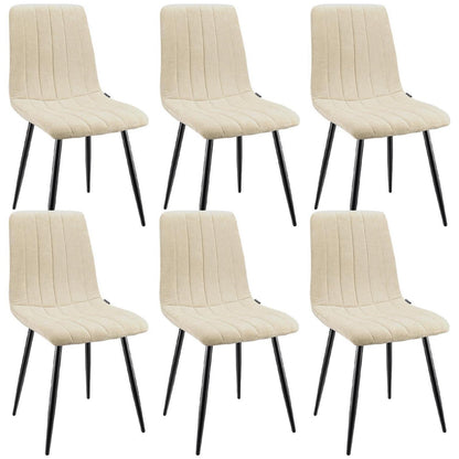 Esszimmerstühle 6er Set, Gepolsterte Stühle mit hoher Lehne