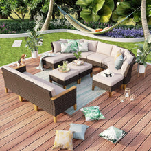 Polyrattan Lounge Set mit Cushion PRO Fabric, Wetterfest und langlebig