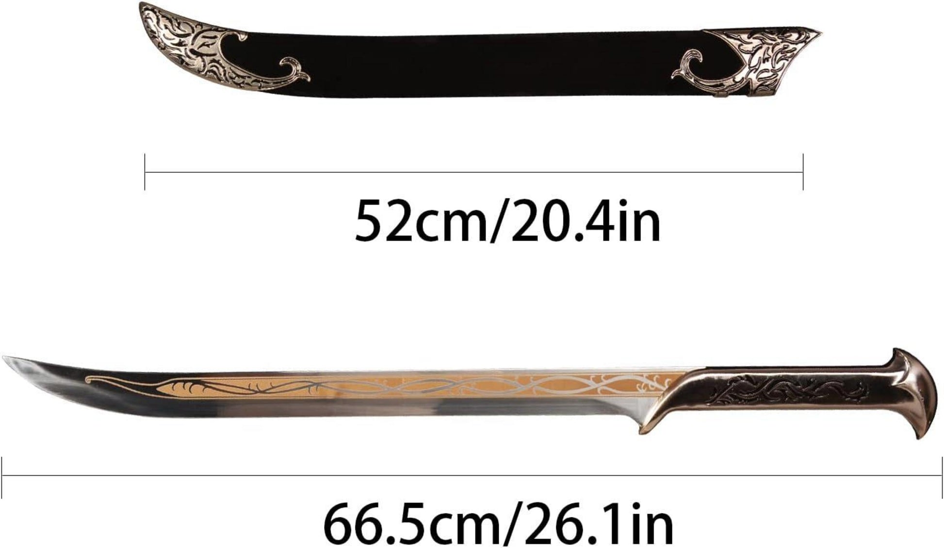 Thranduil Elfen König Schwert Cosplay Edelstahl 70cm