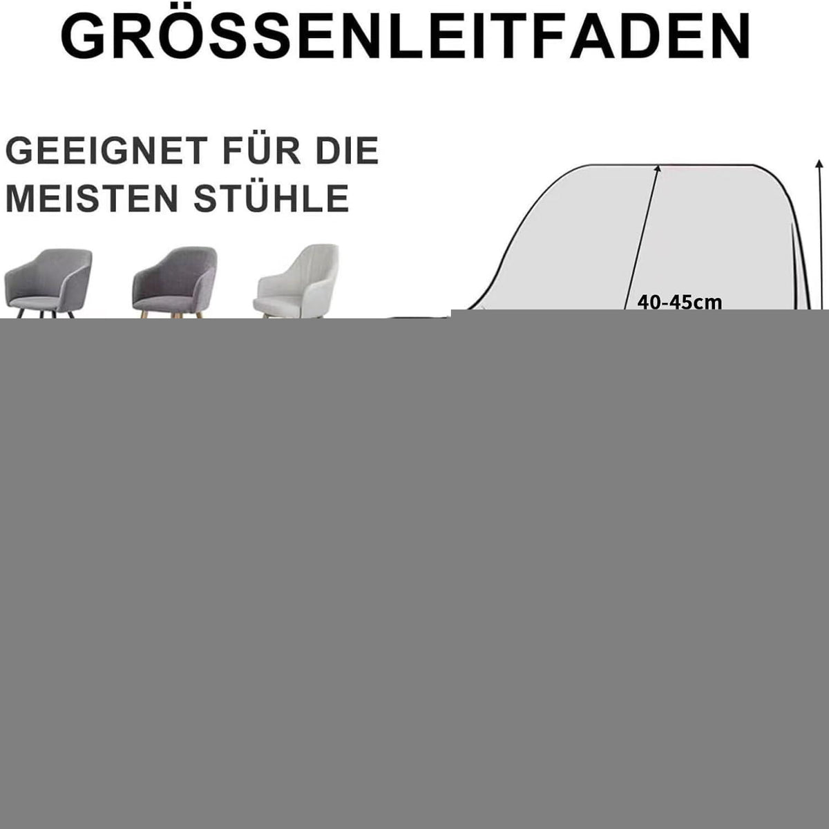 Stretch Samt Stuhlhussen Set - Universal Sesselbezug Kamel