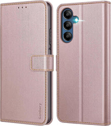 Handyhülle Xiaomi Redmi 13C Poco C65 Leder Klapphülle Roségold
