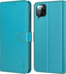 Handyhülle Samsung Galaxy A12/M12 Leder Klapphülle Magnet