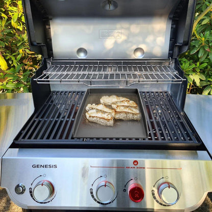 Gusseisen Grillplatte Set für Weber Spirit Gasgrills 44,5x26cm