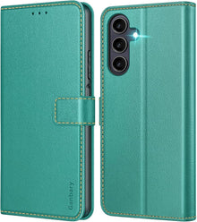 Samsung Galaxy A25 5G Handyhülle Leder Klapphülle Blaugrün