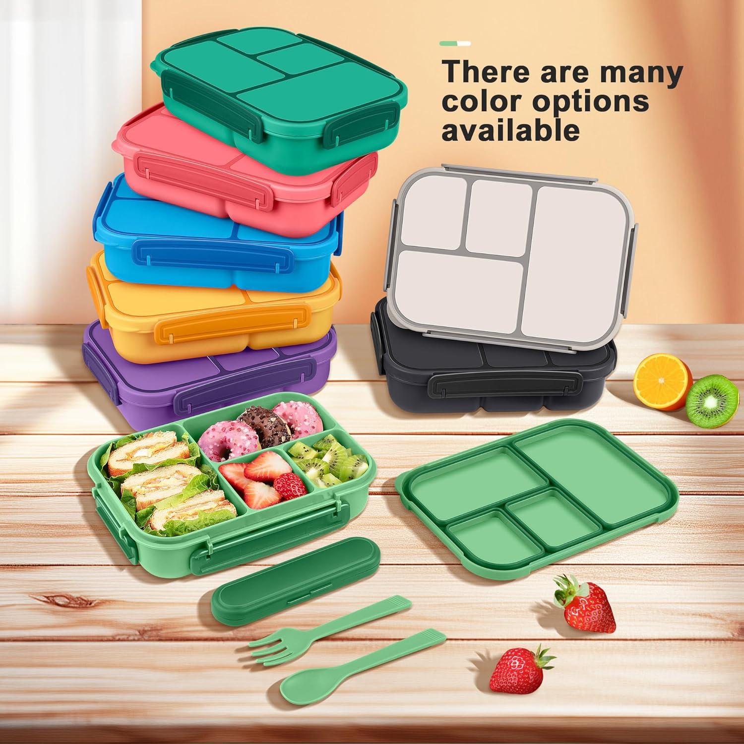 Amathley Lunchbox Kinder Bento Box Brotdose 1200ml Cyan