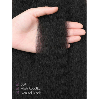 Echthaar Clip-In Extensions – 35cm, 120g, Schwarz